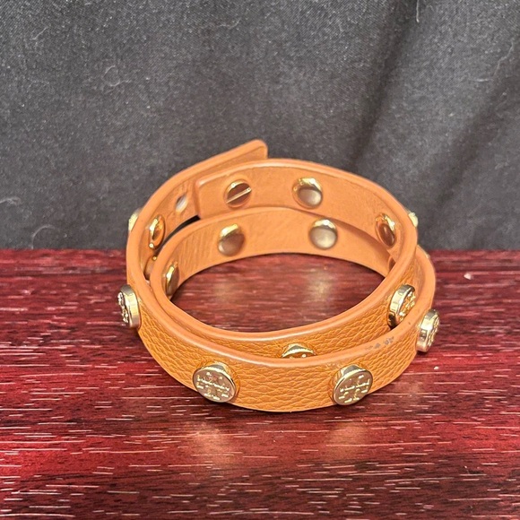 NWOT Tory Burch Brown Double Wrap Bracelet - Picture 8 of 8